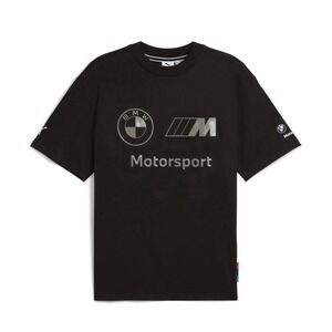PUMA X BMW Motorsport  Stacked Lux Men's Logo T-shirt Black Sz 2XL